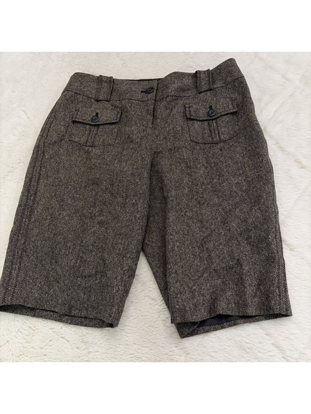 Ann Taylor Loft Women’s Tweed Dress Shorts 6 Lined Wool Blend Tweed